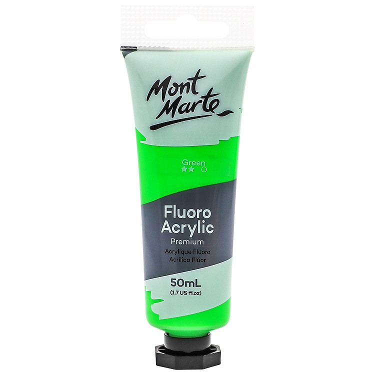 Màu Acrylic Fluro Mont Marte 50ml (Màu dạ quang)