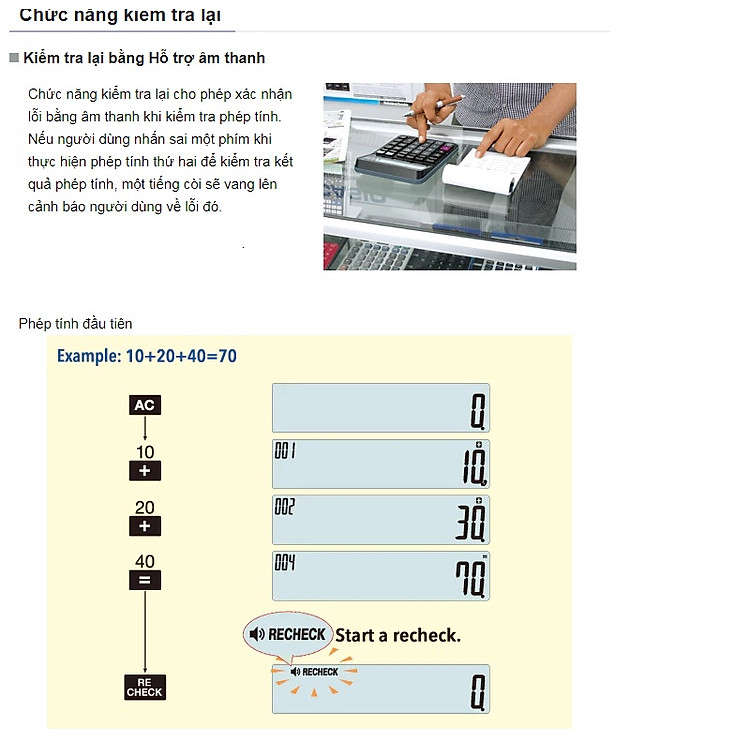 Máy Tính Để Bàn Casio DJ-220DPLUS - Ảnh 5