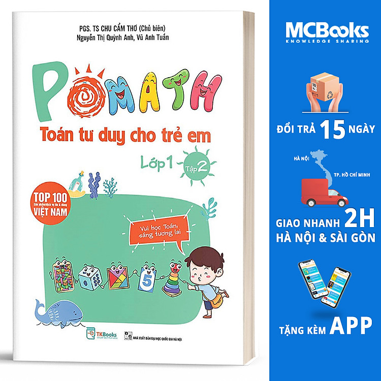 Pomath Toán Tư Duy Cho Trẻ Em Lớp 1 – Tập 2