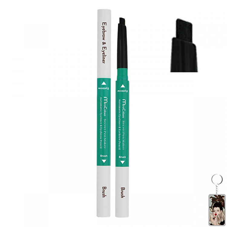 Chì mí kết hợp chì mày siêu tiết kiệm MiraCulous Hàn Quốc tặng kèm móc khoá