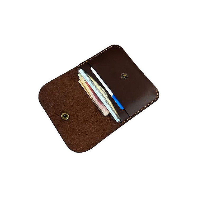Ví da nam mini đựng giấy tờ, thẻ ATM da bò cao cấp