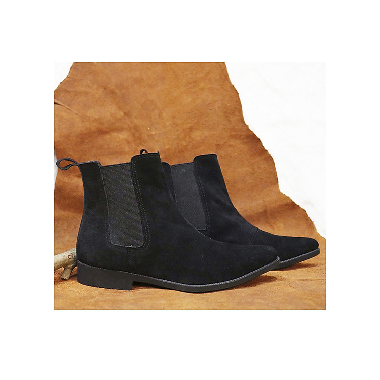 Chelsea Boot da lộn bò thật B02
