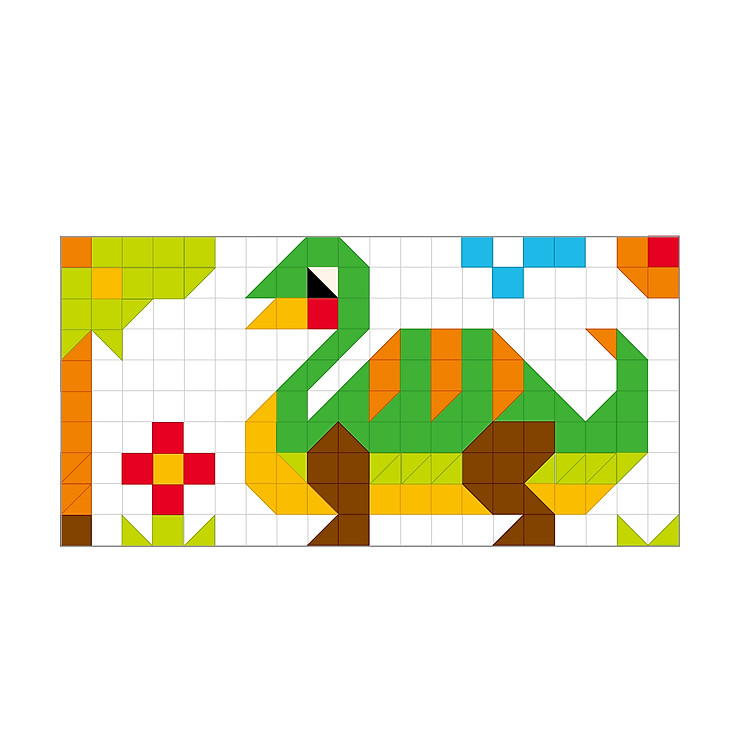 Bộ Tranh Xếp Nút TOONYKIDS - JURASSIC PUZZLE Chính hãng Giá rẻ - Hình ảnh 3