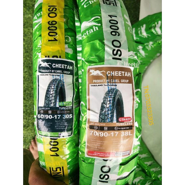 Cặp vỏ CHEETAH vỏ k xài ruột 60.70 gắn vừa các dòng xe