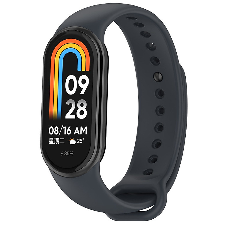 Dây đeo cho vòng đeo tay thông minh Xiaomi MiBand 8/ Miband 9/ Mi band 10 ngàm thép_ Hàng Chính Hãng