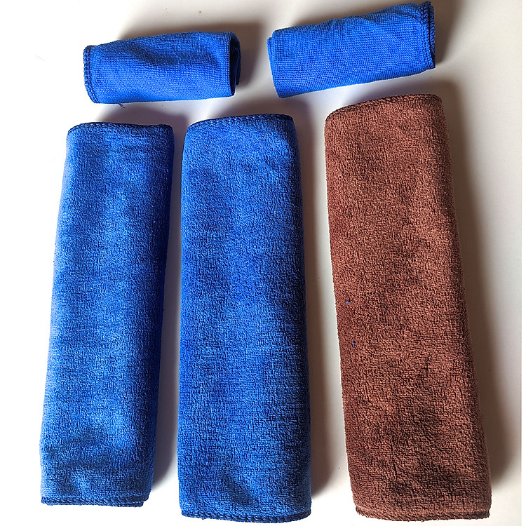 Bộ 3 Khăn lau xe hơi, ô tô, xe máy đa lông cừu năng siêu thấm, siêu mềm 30x70cm ( tặng kèm 2 khăn 25x25 CM )