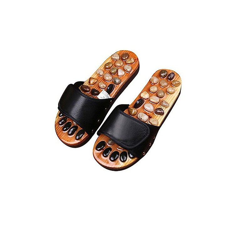 Dép Khảm Đá Giúp Massage Bấm Huyệt Bàn Chân Giảm Căng Thẳng Mệt Mỏi.