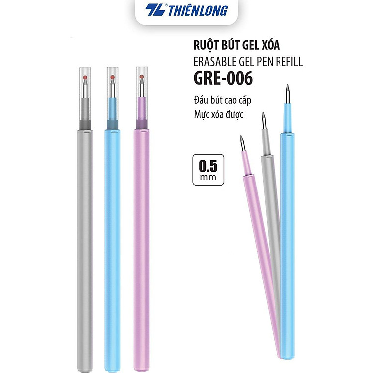 Túi Ruột Bút Gel Xóa Được Thiên Long Officemate GRE-006 (5/10/20 chiếc) - Ảnh 2