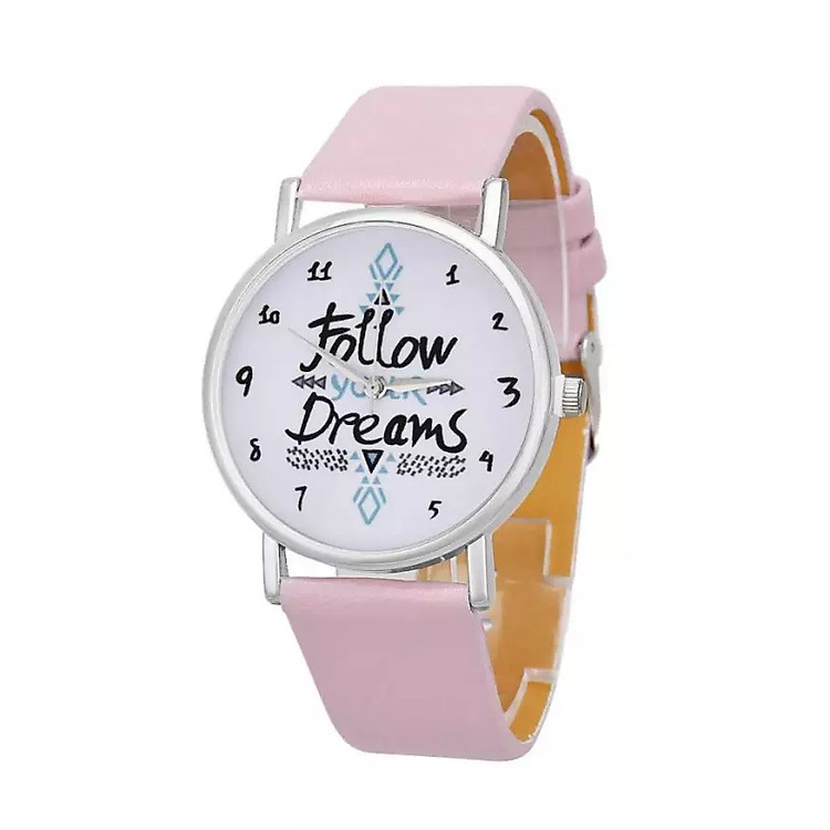 Đồng hồ bé gái Follow your dreams dây da cá tính – DH003