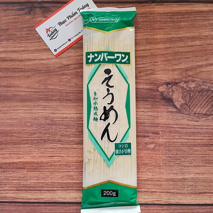 Mì Somen Nhật Bản Nisshin 200G - Mì Nhật Bản dai mịn, nhỏ mảnh - Chế biến mì nóng, lạnh