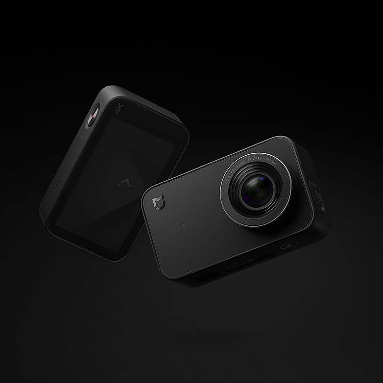 Camera hành động Xiaomi MI Action 4K Bản quốc tế sở hữu kiểu dáng thời trang, hiện đại với thiết kế dạng khối chữ nhật - Hàng chính hãng