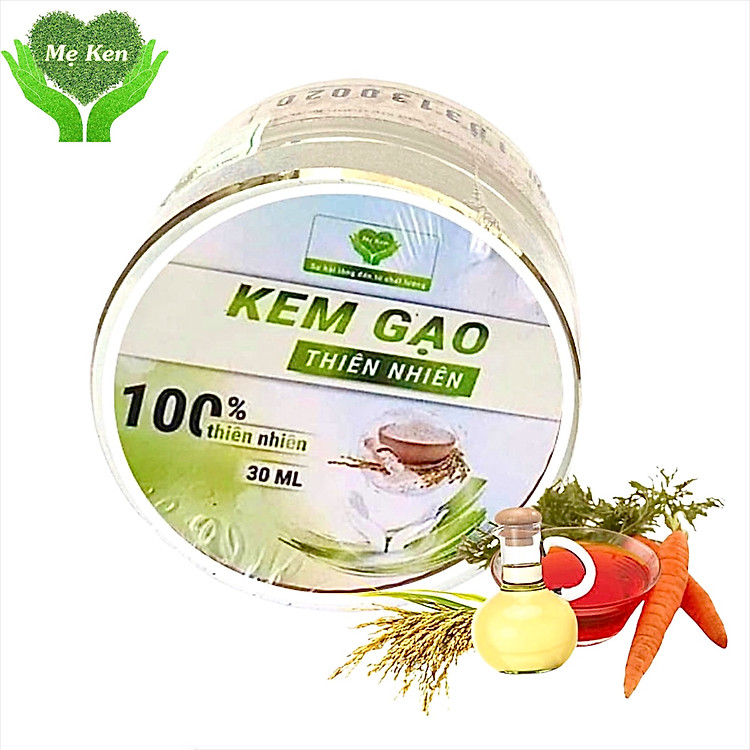 Kem gạo thiên nhiên MẸ KEN 30ml - Chống nắng, Dùng làm kem lót trang điểm, KEM CHỐNG NẮNG