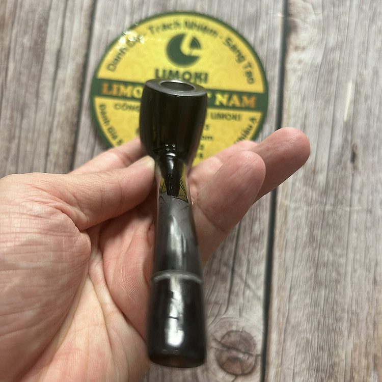 Tẩu Thuốc Sừng Trâu Đen Cổ Điển - Ảnh 4