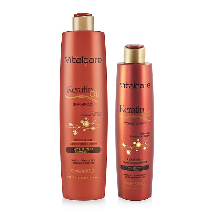 Bộ dầu gội và dầu xả Vitalcare – Keratine