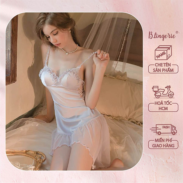 Đầm Ngủ Gợi Cảm Nữ Tính (Không kèm áo choàng) - B.Lingerie