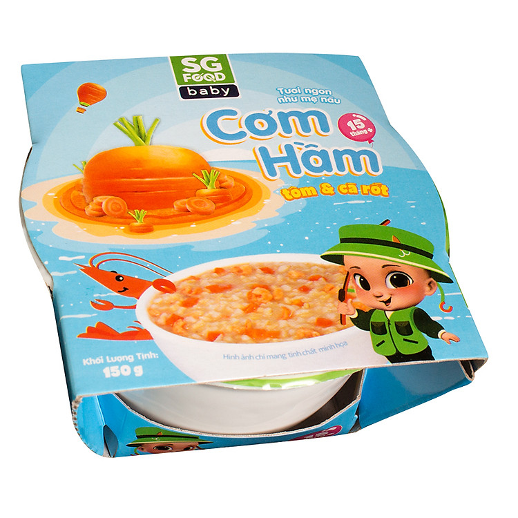 Cơm Hầm Tôm Và Cà Rốt SG Food (150g)