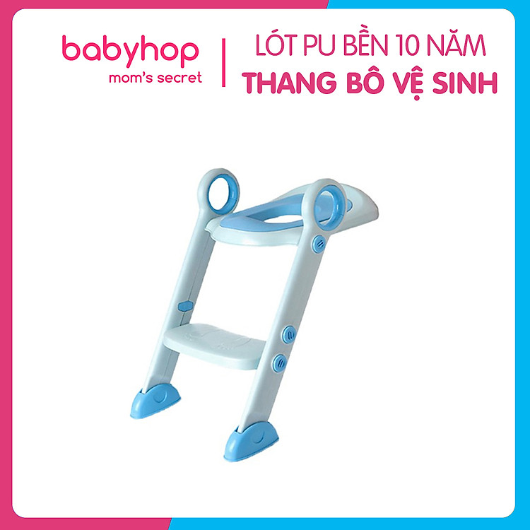 Thang bồn cầu kèm bệ ngồi toilet cho bé tập đi vệ sinh Babyhop