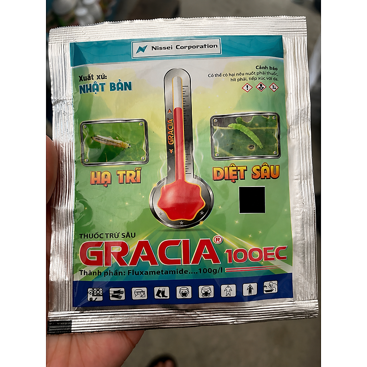 Thuốc trừ sâu Gracia 100EC Đặc trị bọ trĩ, sâu tơ, và các loại sâu hại khác trên rau màu và cây ăn trái