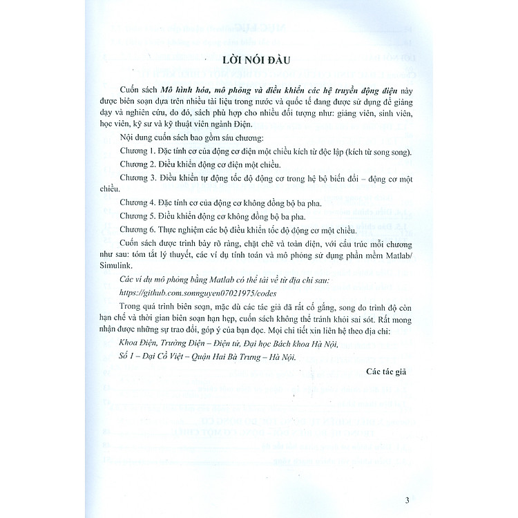 Mô Hình Hóa, Mô Phỏng Và Điều Khiển Các Hệ Truyền Động Điện Thông Dụng - Ảnh 2