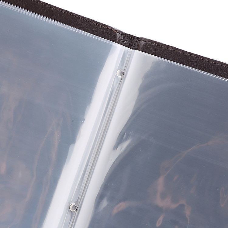 Bìa Menu A4 Da Cao Cấp 10 Lá - Màu Nâu - Ảnh 4