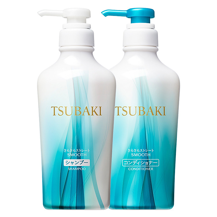 Bộ Đôi Gội Xả TSUBAKI Suôn Mượt Mềm Mại (450ml/Chai)