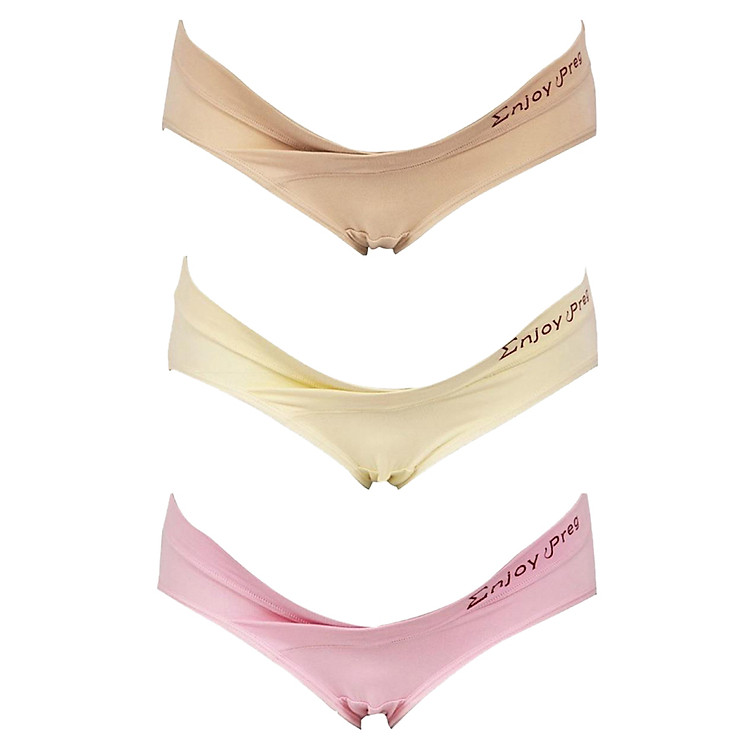 Bộ 3 Quần Lót Cho Bà Bầu Enjoy Preg QB04 QB03 QB02 (Nhiều Màu)
