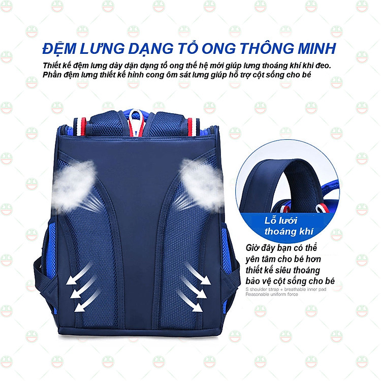 Balo Cặp Chống Gù KhoNCC (Nhiều màu) - Ảnh 3