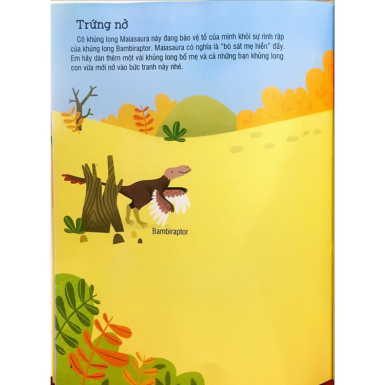 First Sticker Book - Sách Dán Hình Đầu Đời Cho Bé - Khủng Long - Ảnh 2