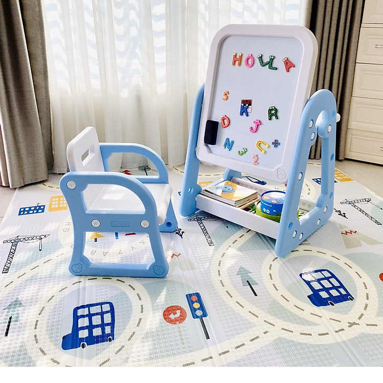 Bảng vẽ đa chức năng 2in1 cho bé từ 1-8 tuổi, chất liệu an toàn chống lóa, mỏi mắt cho bé vui chơi học tập