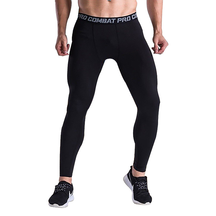 Quần giữ nhiệt COMBAT PRO Quần Legging Nam tập Gym bóng đá bóng rổ