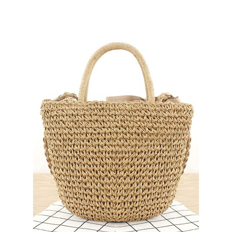 Túi Cói Nữ Thắt Nơ Vintage Siêu Xinh G321