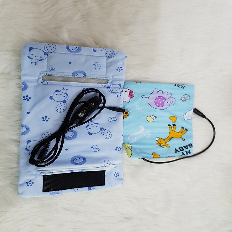 Túi ủ giữ nhiệt bình sữa cho bé dùng nguồn 5V-2A có điều chỉnh nhiệt độ