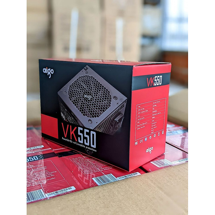 Nguồn máy tính AIGO VK550 - 500W (Màu Đen) - Hàng chính hãng