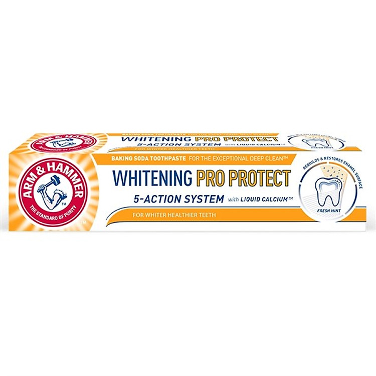 Kem đánh trắng răng Arm & Hammer - Whitening Pro Protect
