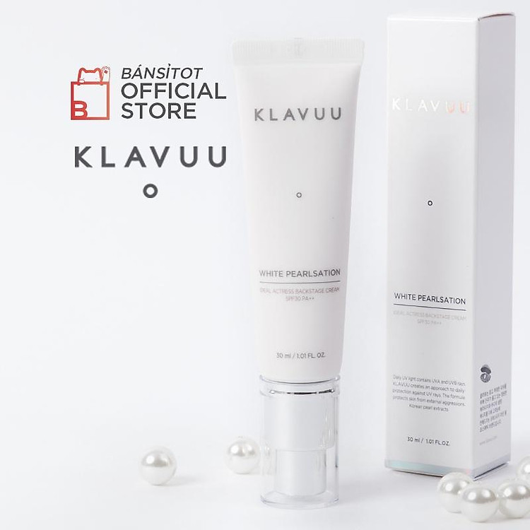 Kem lót Klavuu White Pearlsation Ideal Actress Backstage Cream 30ml(old)/ 10ml(new)