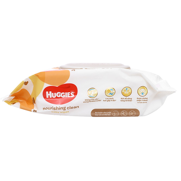 Khăn ướt Huggies không mùi 72 miếng Tiết kiệm - Hình ảnh 3