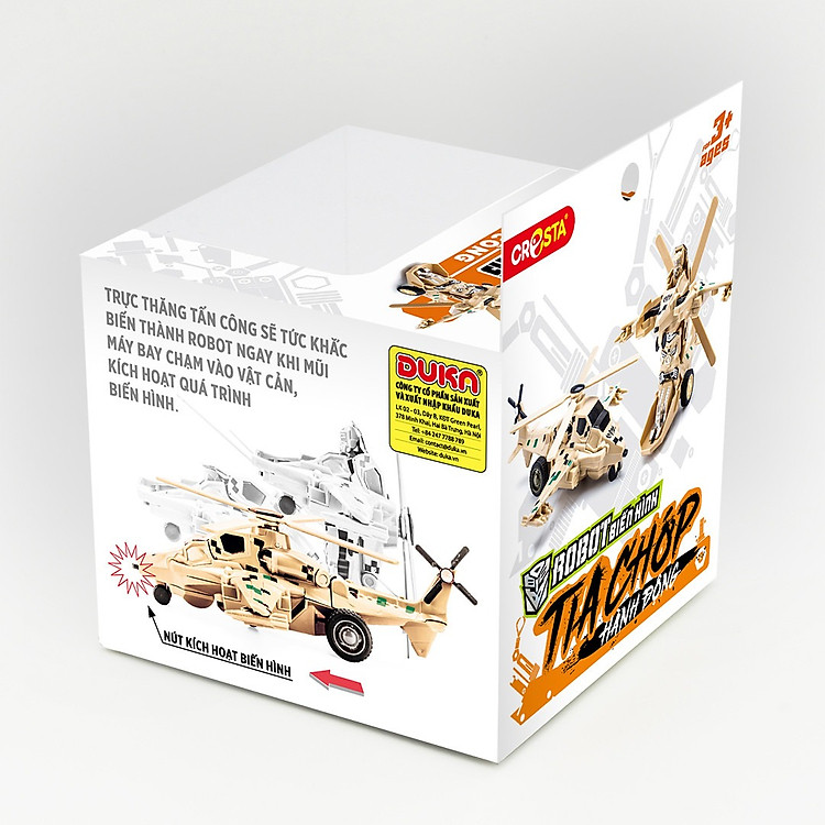 Robot Biến Hình Trực Thăng DUKA DK81133 Chính hãng Ưu đãi - Hình ảnh 3