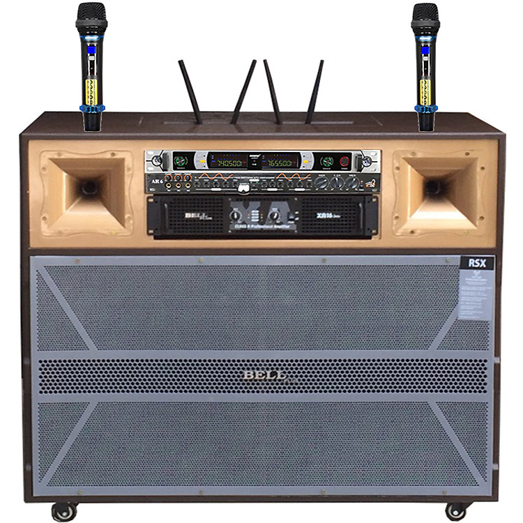 Loa tủ loa kéo di động karaoke RSX - 604 BellPlus (Hàng chính hãng)