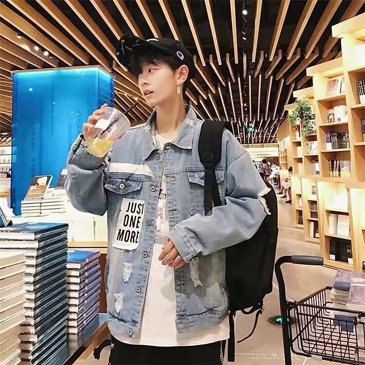 Áo Khoác Jean Nam Cực Chất