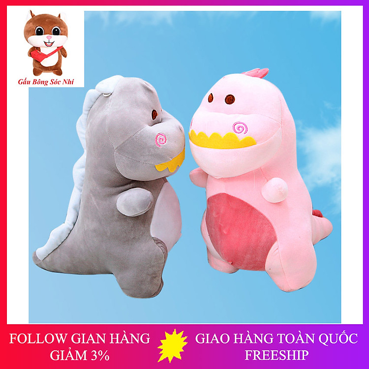 Mua tại MyKingdom: Gấu Bông Khủng Long Hồng Cao Cấp - Ngập tràn khuyến mãi