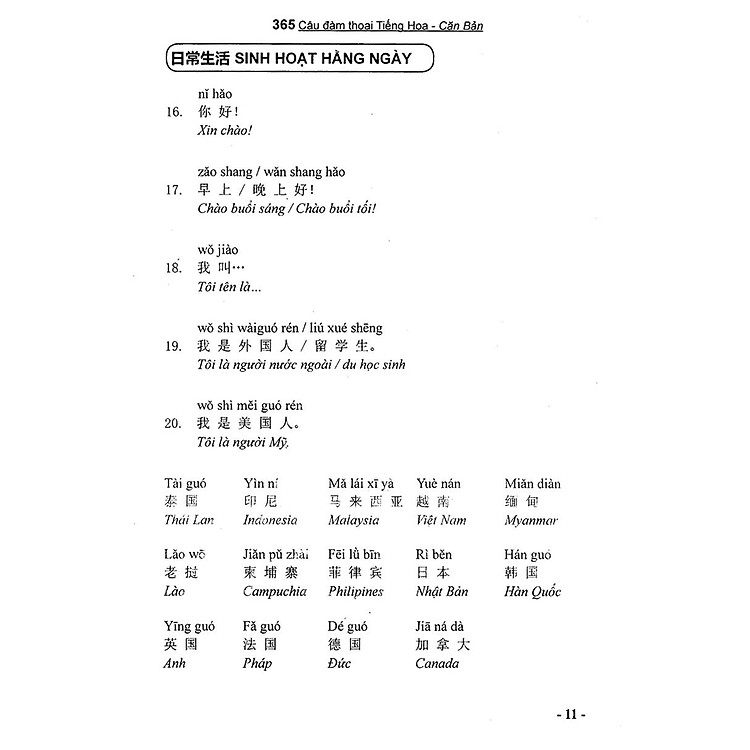 365 Câu Đàm Thoại Tiếng Hoa (Quyển 1: Căn Bản) - Ảnh 3