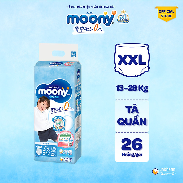 Tìm mua tại Avakids:Tã Quần Moony Nhật Bản Bé Trai XXL, tràn ngập Khuyến mãi, Ưu đãi