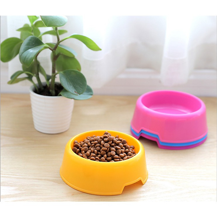Combo 2 bát ăn cho chó mèo – Giao màu ngẫu nhiên
