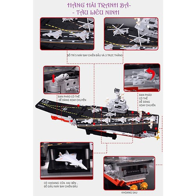 Mua Đồ Chơi Lắp Ráp Tàu Mẫu Hạm Chính hãng Ưu đãi - Hình ảnh 4