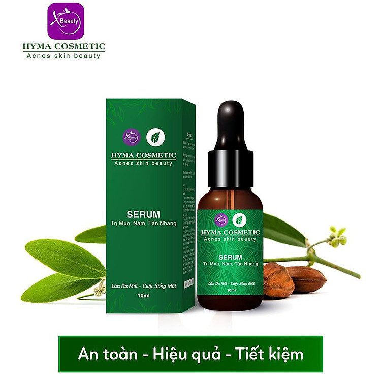 Serum ngừa mụn nám sẹo thâm rỗ tàn nhang XBeauty Hyma Acnes (30ml/10ml). Dòng kem ngăn ngừa mụn thâm sẹo rỗ