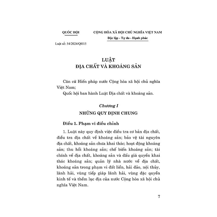 Luật Địa Chất và Kháng Sản Năm 2024 - Ảnh 3