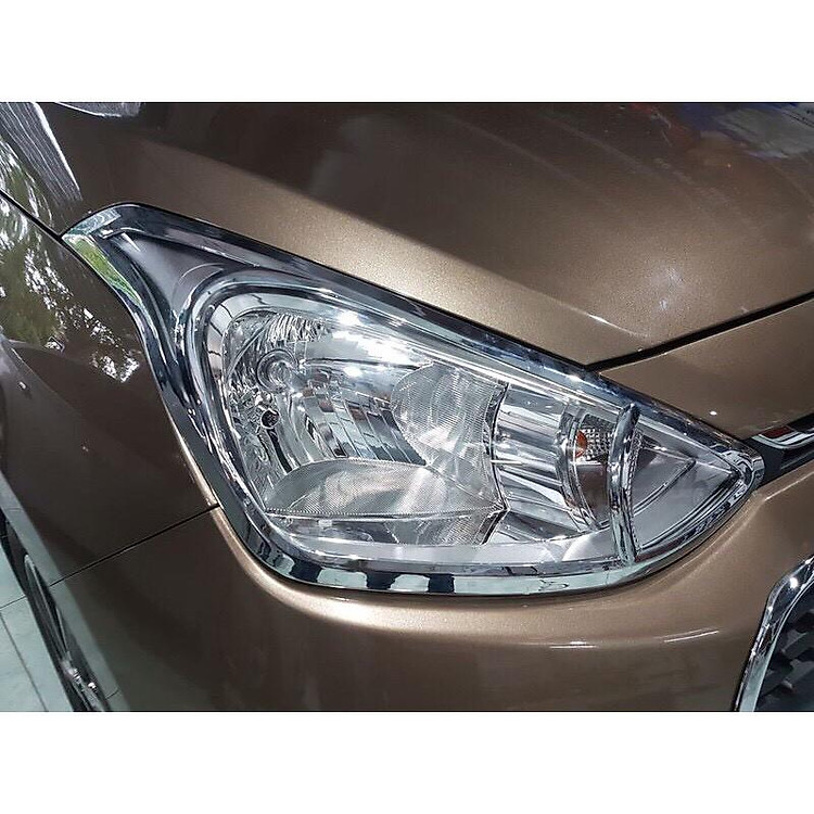 Ốp Viền Đèn Pha Hậu DÀNH CHO Xe Grand I10 hatback 2014 -2020 mạ Crom cao cấp