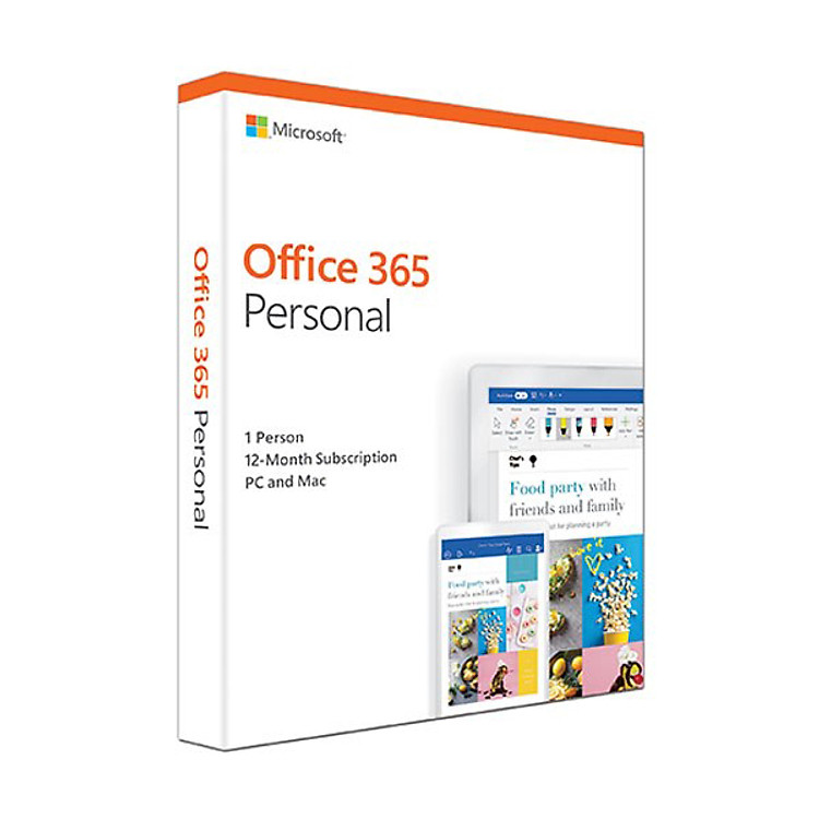Phần Mềm Microsoft Office 365 Personal English APAC - 1 Năm - Hàng chính hãng