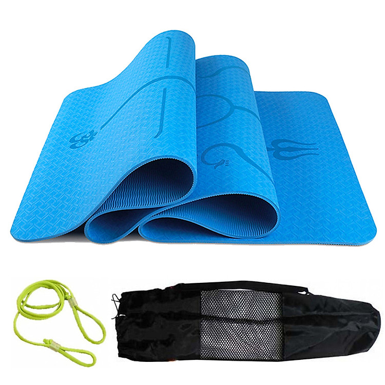 Thảm Tập Yoga Định Tuyến miDoctor + Túi Đựng Thảm Tập Yoga Định Tuyến + Dây Buộc Thảm Tập Yoga Định Tuyến (Túi, Dây Giao Màu Ngẫu Nhiên)