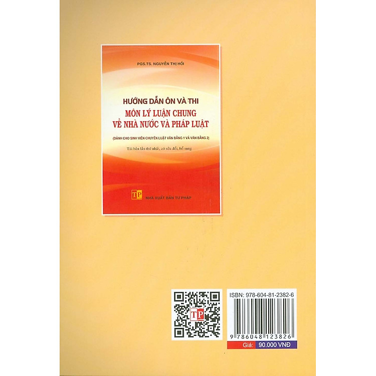 Hướng Dẫn Ôn Và Thi Môn Lý Luận Chung Về Nhà Nước Và Pháp Luật (Dành Cho Sinh Viên Chuyên Luật Văn Bằng 1 Và Văn Bằng 2) - Ảnh 6